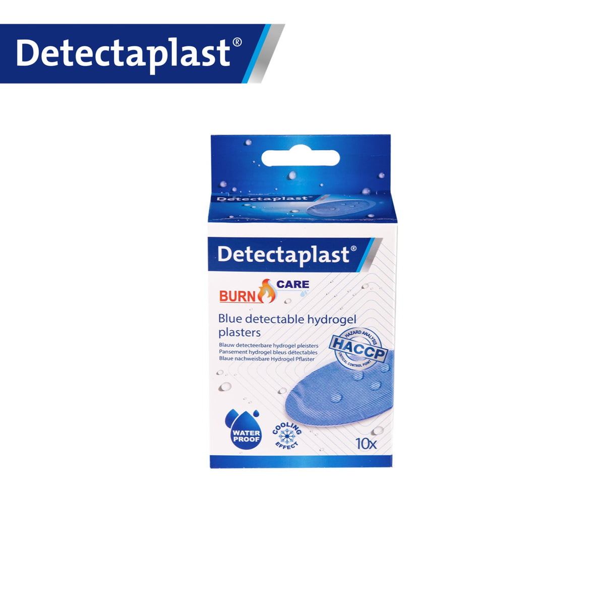 Detectaplast Hydrogel Pflaster, blau – kühlend, feuchtigkeitsspendend und detektierbar – Ansicht 2