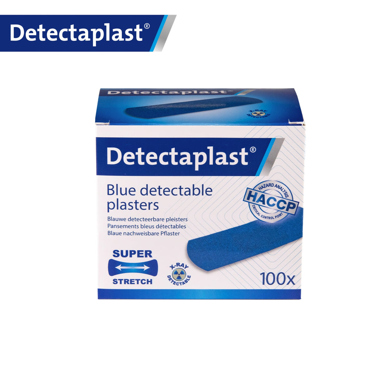 Detectaplast Elastic X-Ray Pflaster, blau – elastisch, detektierbar und röntgenfähig – Ansicht 2