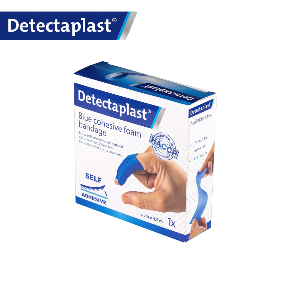 Detectaplast selbsthaftender Schaumverband, klebstofffrei – elastisch, HACCP-geeignet – Ansicht 3