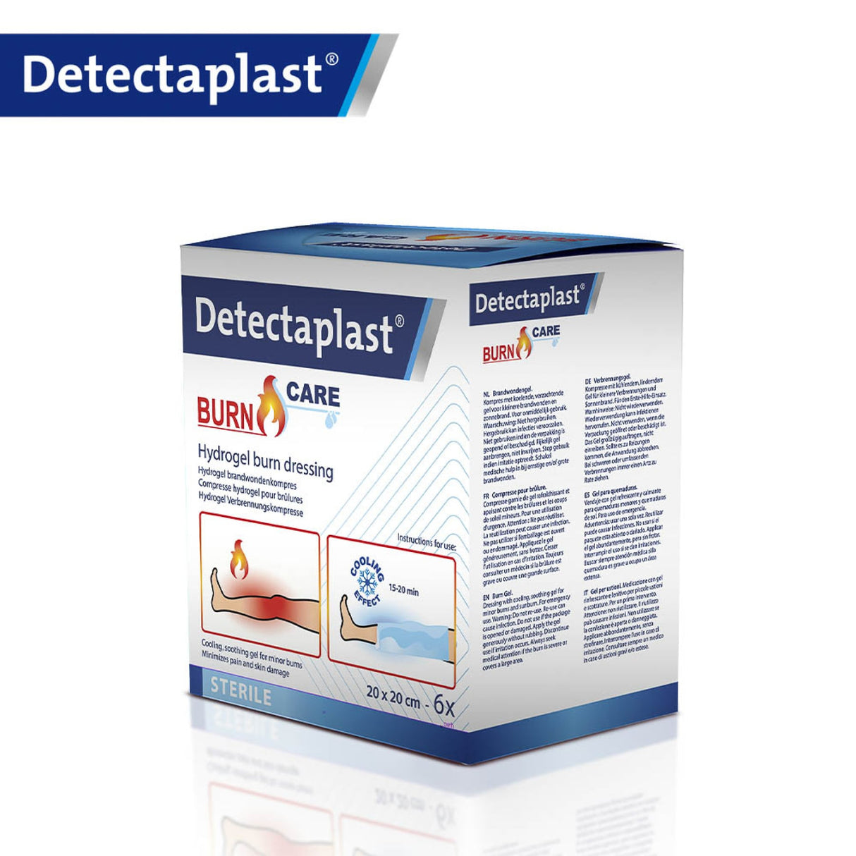 Detectaplast Burn Care Hydrogel-Verbrennungskompresse, steril – Ansicht 3