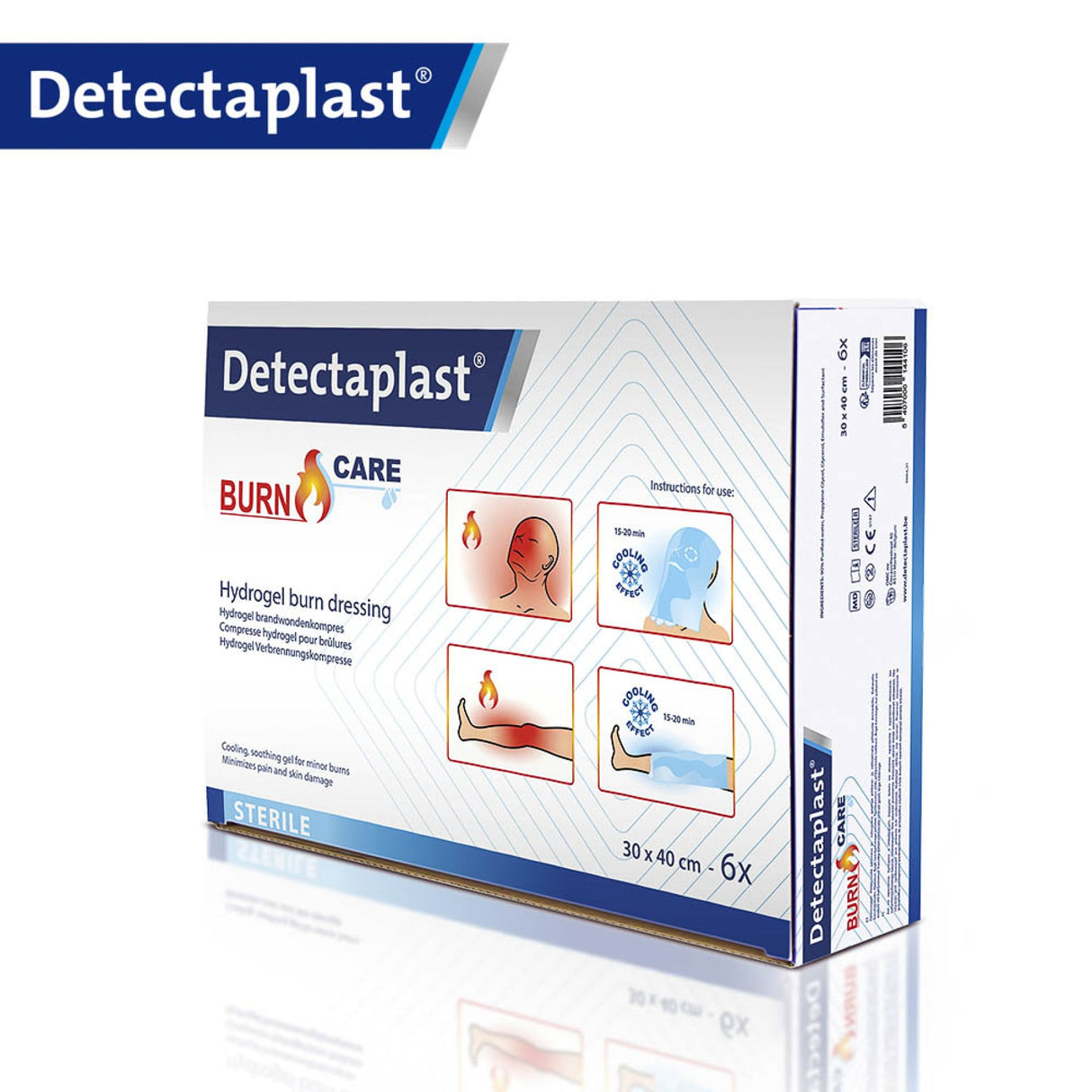 Detectaplast Burn Care Hydrogel-Verbrennungskompresse, steril – Ansicht 8