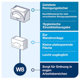Tork Small Pack Papierspender W8, platzsparend, für die Wandmontage – Ansicht 4