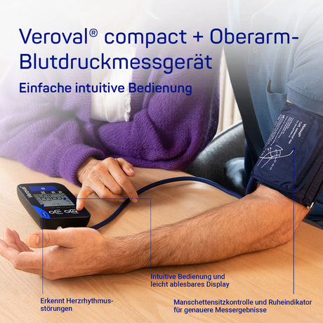 Veroval COMPACT Plus Oberarm-Blutdruckmessgerät – Ansicht 4