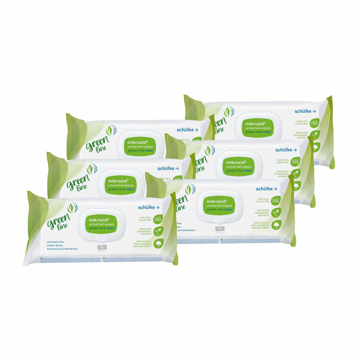 Schülke mikrozid universal Desinfektionstücher greenline maxi