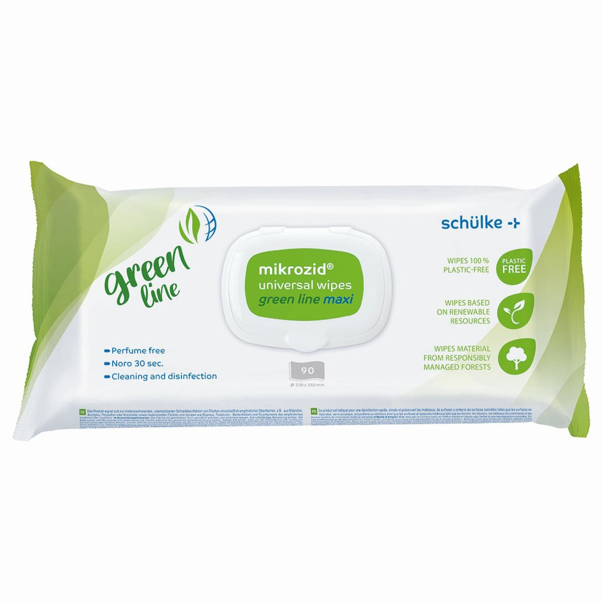 Schülke mikrozid universal Desinfektionstücher greenline maxi – Ansicht 2