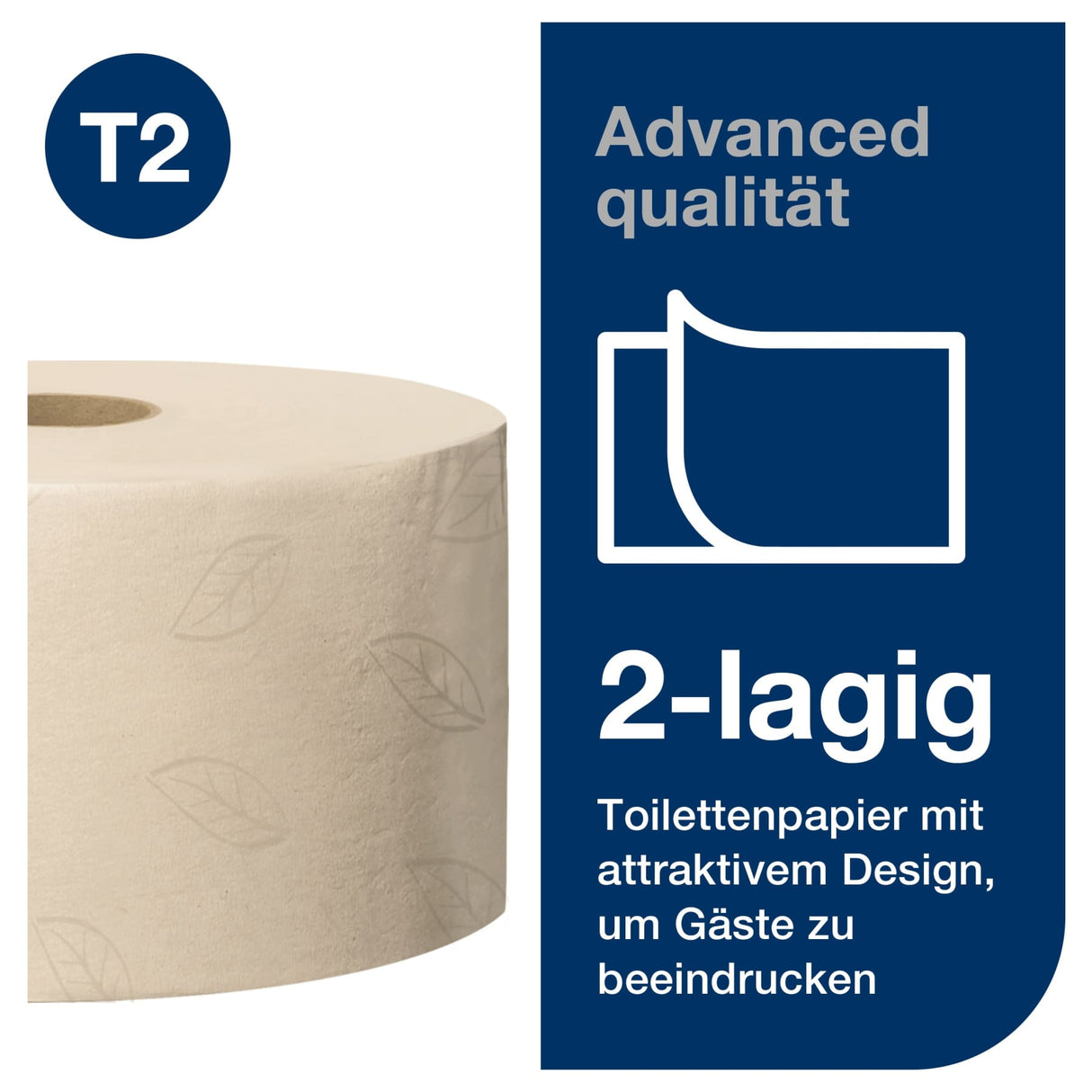Tork Mini Jumbo Toilettenpapier T2, 2-lagig, natur – Ansicht 3