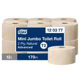 Tork Mini Jumbo Toilettenpapier T2, 2-lagig, natur