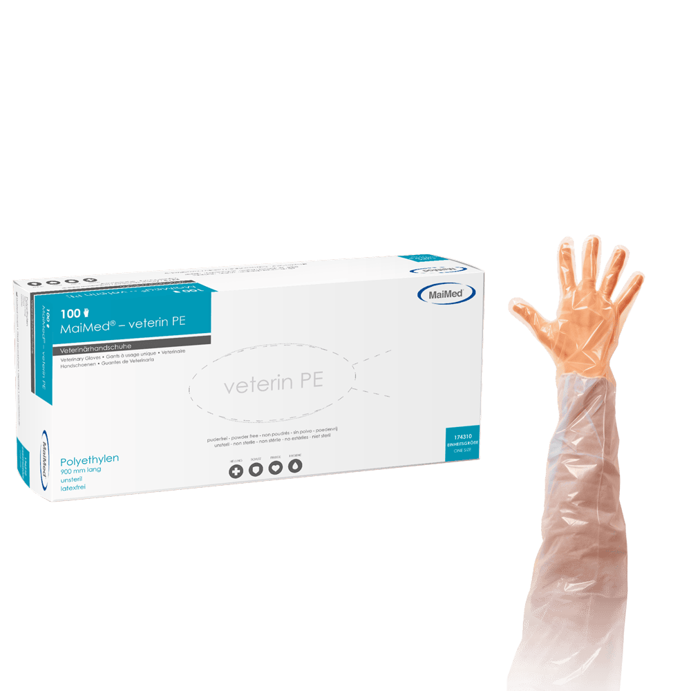 MaiMed® veterin PE Veterinärhandschuhe 100 Stck.