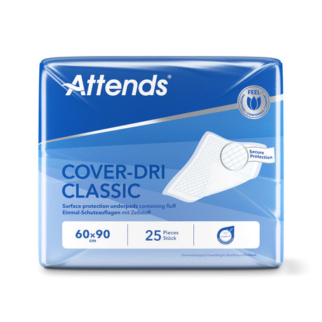 Attends Cover-Dri Classic Bettschutzunterlagen 60 x 90 cm – saugfähig, hautfreundlich
