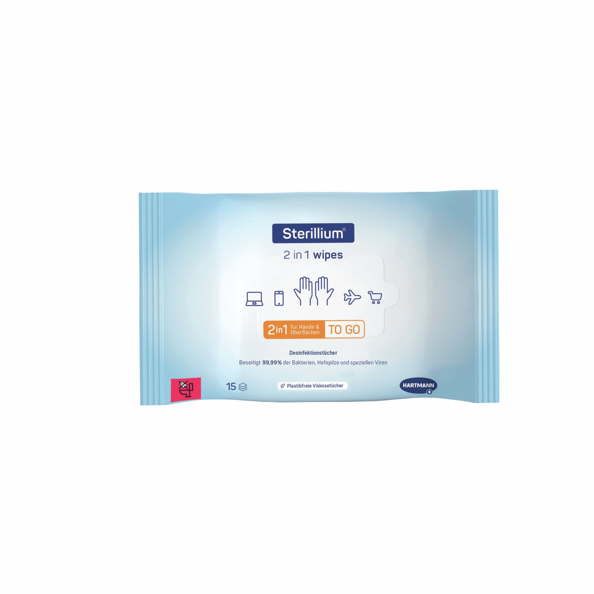 Sterillium 2in1 wipes Desinfektionstücher für Hände und Flächen