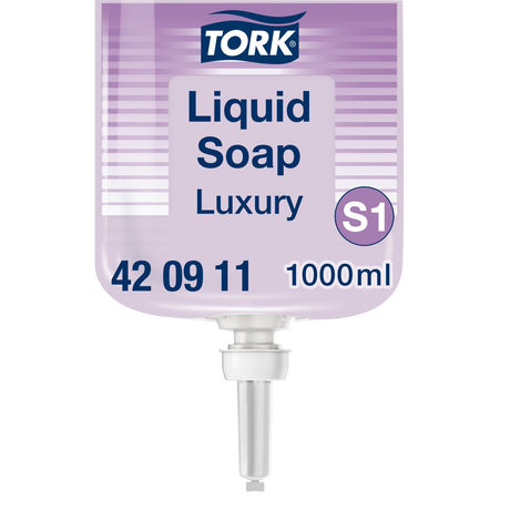 Tork Flüssigseife Luxus S1 – mit Seidenextrakten und Zitrus-Blütenduft – Ansicht 2