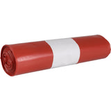 Abena Abfallsäcke Sækko Boy, LDPE Recycled – 60 Liter, rot – Karton = 15 Rollen × 10 Stück