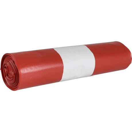 Abena Abfallsäcke Sækko Boy, LDPE Recycled – 60 Liter, rot – Karton = 15 Rollen × 10 Stück