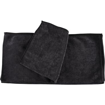 ABENA® Mikrofasertuch Shiny-Stretch, 40x40 cm, schwarz