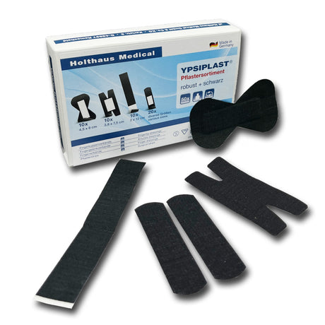Holthaus Medical YPSIPLAST Pflastersortiment, robust, schwarz