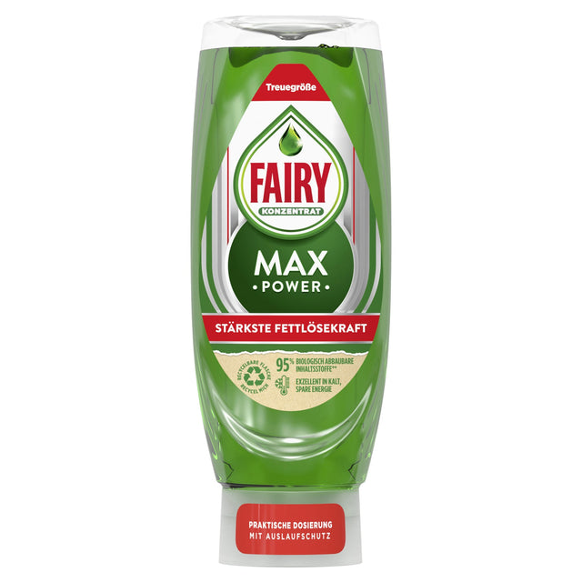Fairy Konzentrat Max Power Spülmittel, Original – starke Fettlösekraft, schnelle Dosierung