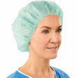 Lohmann & Rauscher Sentinex Soft Baretthaube, grün, für langes und kurzes Haar