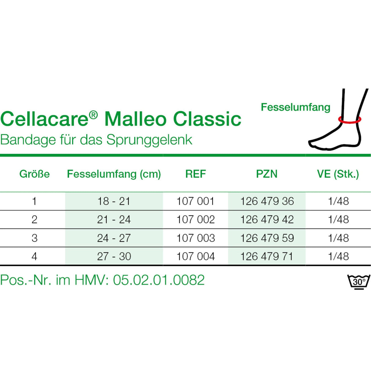 Lohmann & Rauscher Cellacare Malleo Classic Sprunggelenkbandage, anatomisch geformt – Ansicht 7