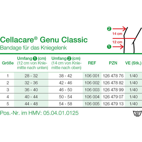 Lohmann & Rauscher Cellacare Genu Classic Kniebandage, mit Ringpolsterung – Ansicht 12