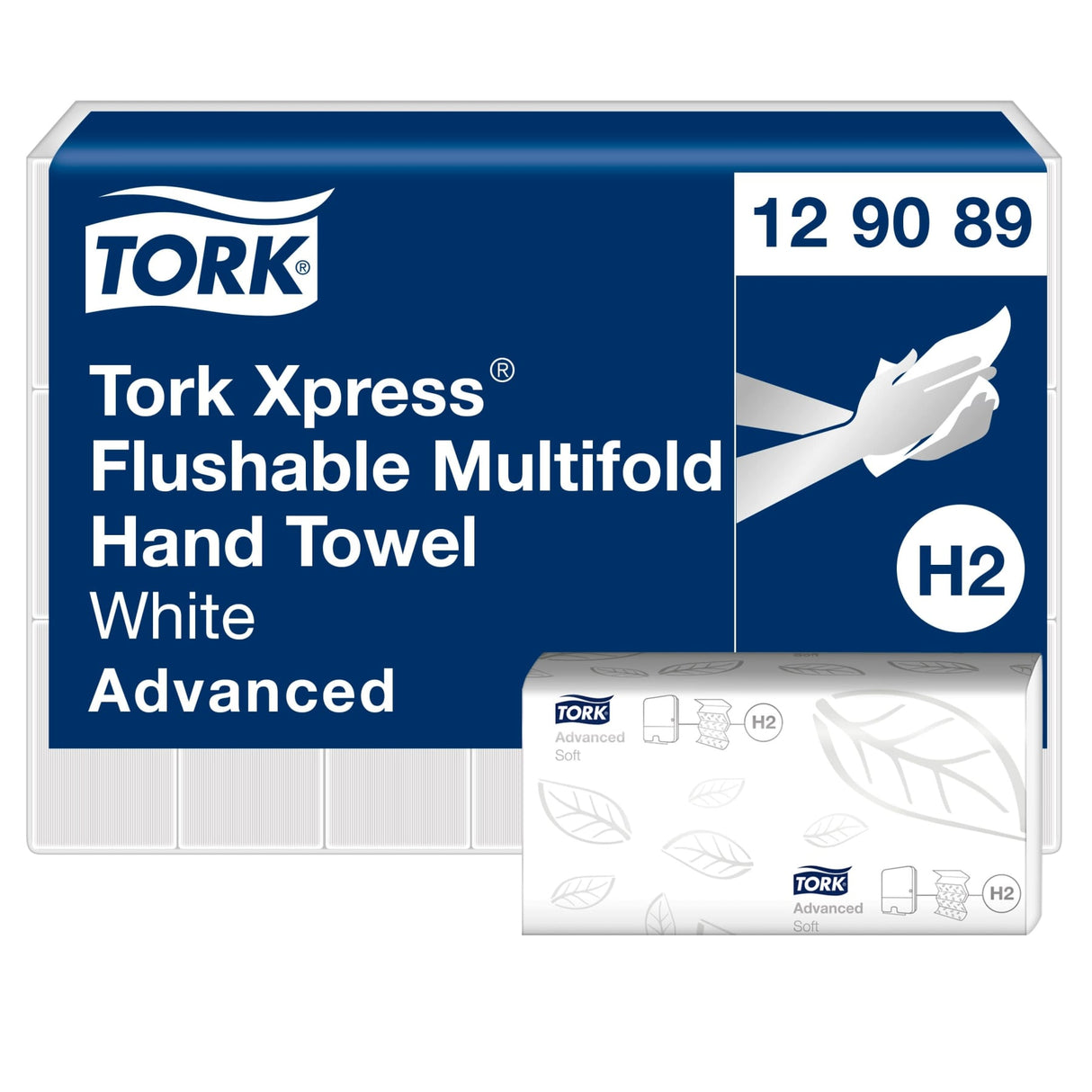 Tork Xpress Multifold Papierhandtücher, schnellauflösend, 2-lagig, weiß, H2
