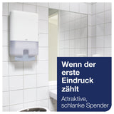 Tork Xpress Multifold Papierhandtücher, 2-lagig, blau, H2 – 23,4 x 21,3 cm – Ansicht 3