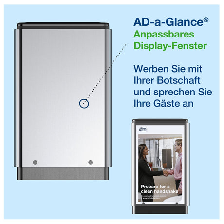 Tork Anzeigedisplay für Hygienesäulen, transparent, S1/S4/F1 – Ansicht 2