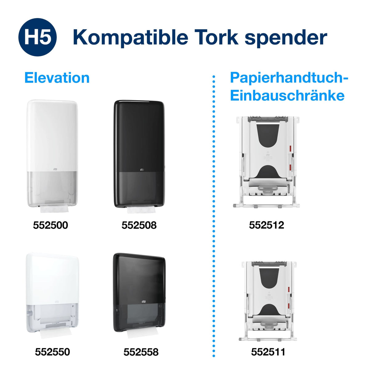 Tork PeakServe Endlos Handtuchpapier, 1-lagig, weiß, H5 – Ansicht 7