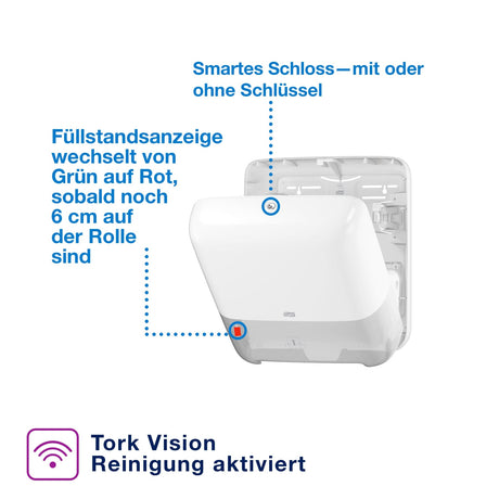 Tork Matic Rollenhandtuchspender mit Füllstandanzeige, H1 – Ansicht 4