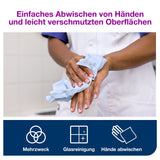 Tork Papierwischtücher M2, 1-lagig, blau, streifenfrei – Ansicht 6