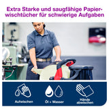 Tork Industrie Papierwischtücher W1, 3-lagig, grün – Ansicht 6