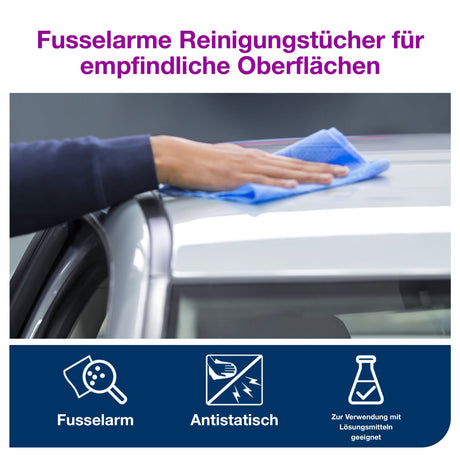 Tork Industrie Reinigungstücher W4, 1-lagig, blau – Ansicht 6
