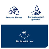 Tork Desinfektionstücher für Oberflächen, ethanolfrei, gebrauchsfertig, W20 – Ansicht 5