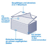 Tork 2-in-1 Scheuer- und Reinigungstuch W8, weiß – Ansicht 4