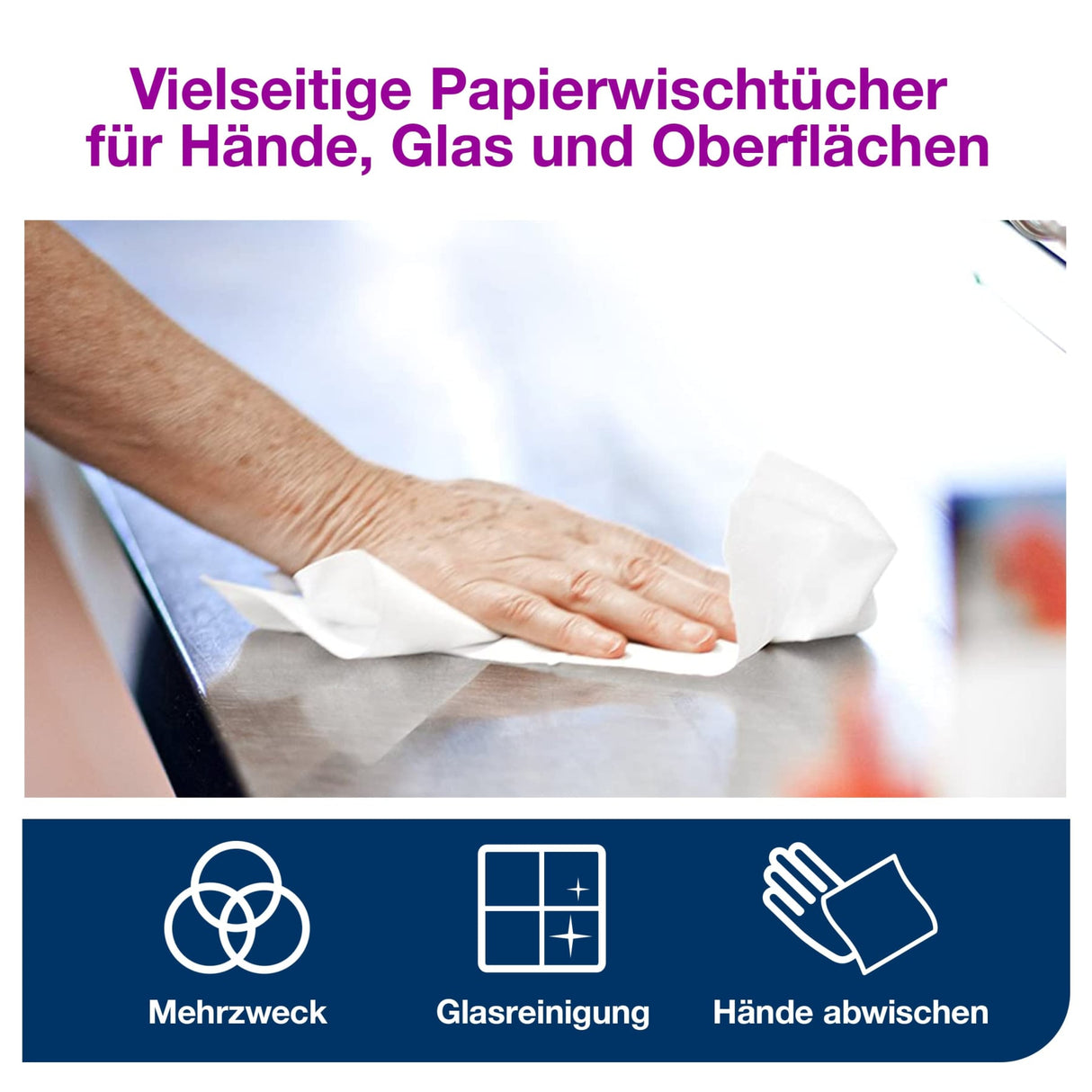 Tork Papierwischtücher M2, 1-lagig, weiß – Ansicht 6