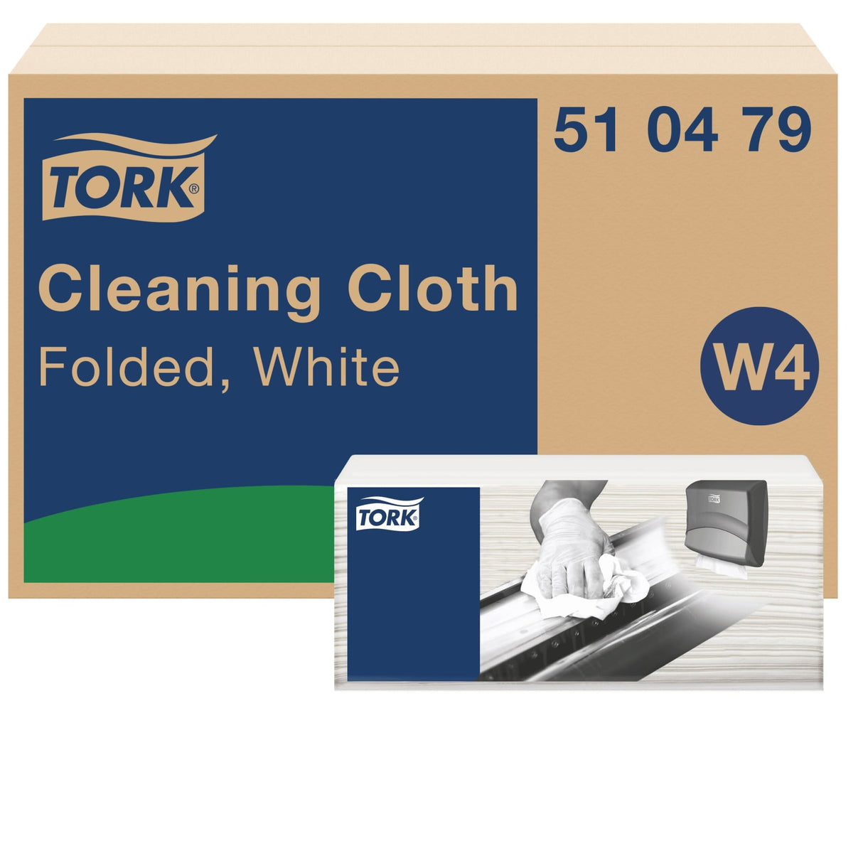 Tork Reinigungstücher W4, 1-lagig, weiß