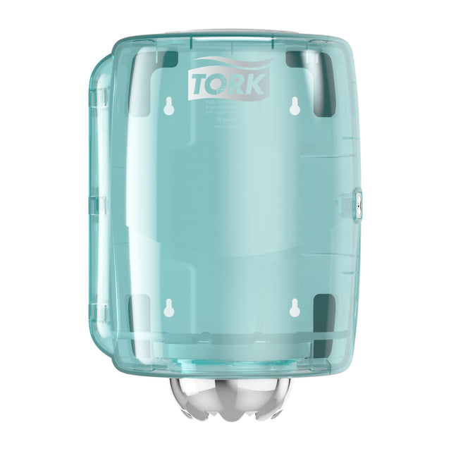 Tork Performance Innenabrollungsspender M2, weiß/türkis, hohe Kapazität