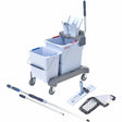 Vileda Professional Double Ready-to-Go S Doppelfahreimer – Wischsystem mit 4D-Mikrofasermop