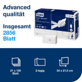 Tork Xpress Multifold Papierhandtücher, 2-lagig, weiß, H2 – 34 x 21,2 cm – Ansicht 2