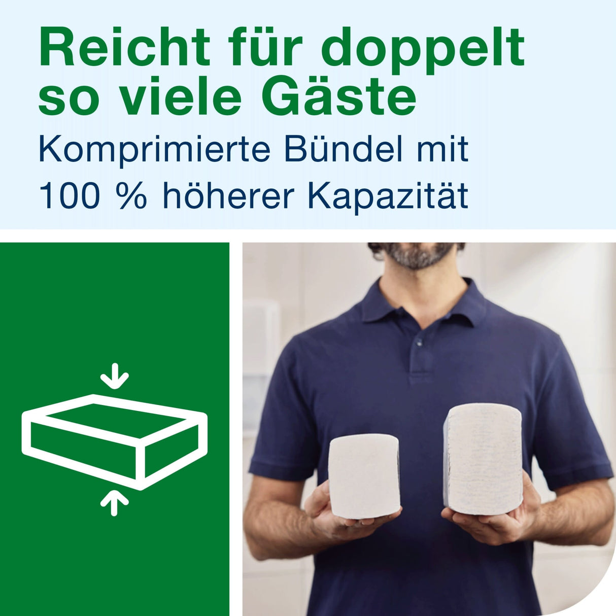 Tork Xpress Multifold Papierhandtücher, 2-lagig, weiß, H2 – 32 x 21,2 cm, weich – Ansicht 8