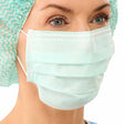 Lohmann & Rauscher Sentinex Classic EL OP-Maske mit Ohrschlaufen, hoher Filterleistung, grün