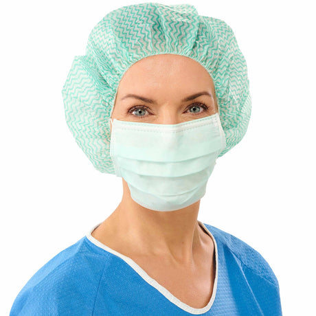 Lohmann & Rauscher Sentinex Classic EL OP-Maske mit Ohrschlaufen, hoher Filterleistung, grün – Ansicht 2