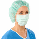 Lohmann & Rauscher Sentinex Classic EL OP-Maske mit Ohrschlaufen, hoher Filterleistung, grün – Ansicht 3
