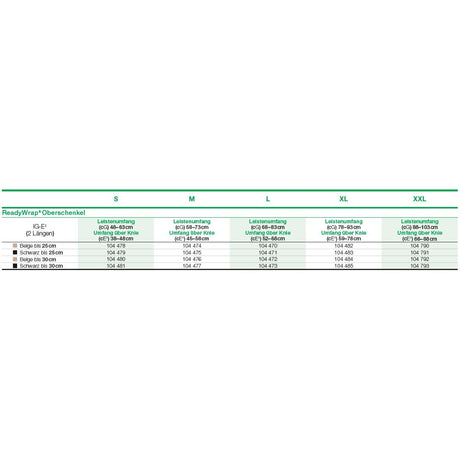 Lohmann & Rauscher ReadyWrap Adaptives Kompressionssystem für Oberschenkel, mittel – Ansicht 8