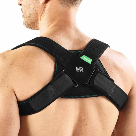 Lohmann & Rauscher Cellacare Clavicula Classic Schlüsselbeinbandage, schwarz/grün, verstellbar