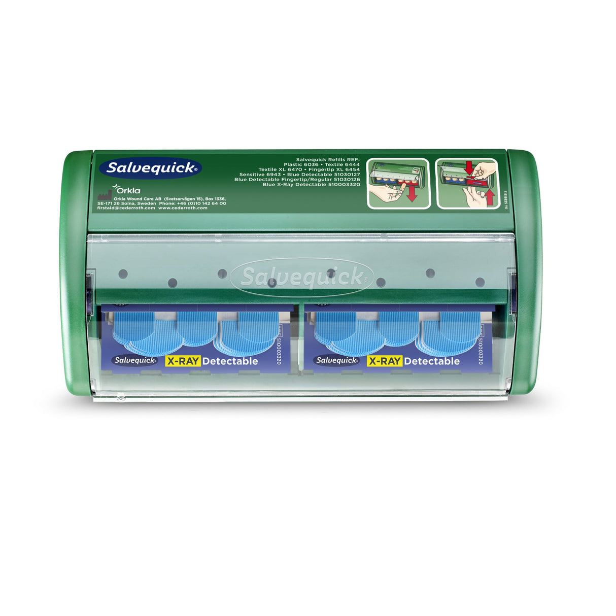 Cederroth Salvequick X-Ray Detectable Pflasterspender für die Lebensmittelindustrie – Ansicht 2