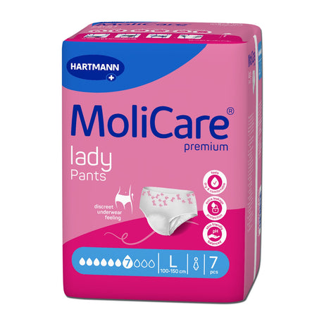 MoliCare Premium Lady Pants Inkontinenzhosen 7 Tropfen, Größe L