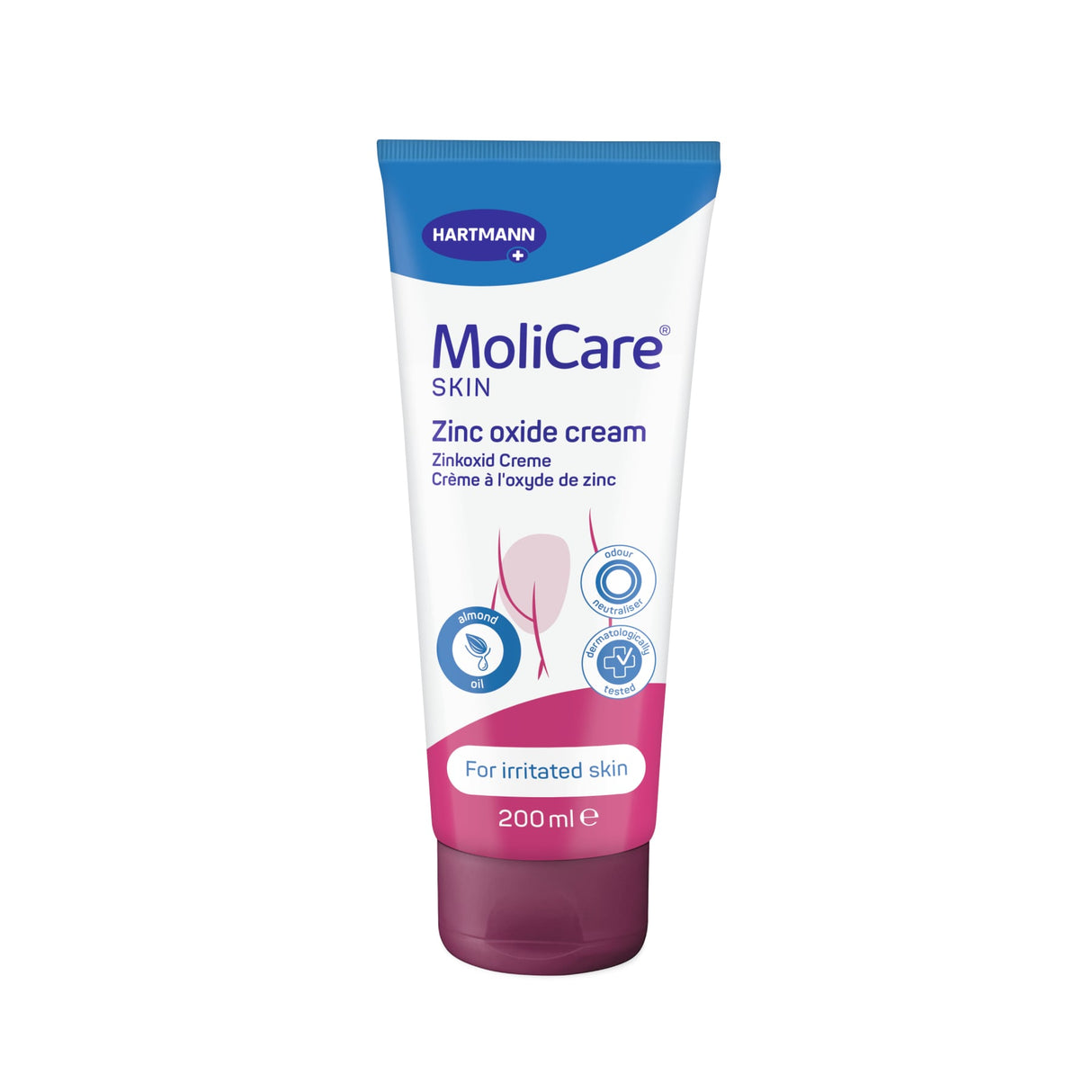 MoliCare Skin Zinkoxid Creme, 21 % Zinkoxid