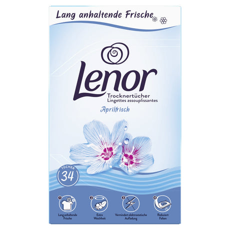 Lenor Trocknertücher Aprilfrisch – antistatisch, faltenarm
