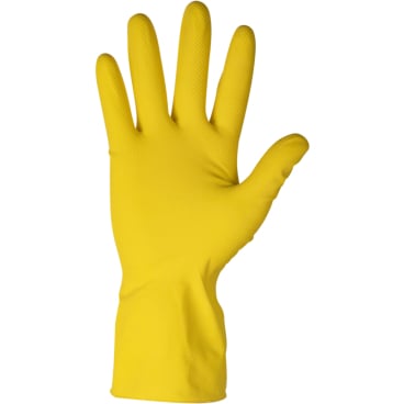 ENA Household Haushaltshandschuhe, Latex, gelb – Ansicht 2
