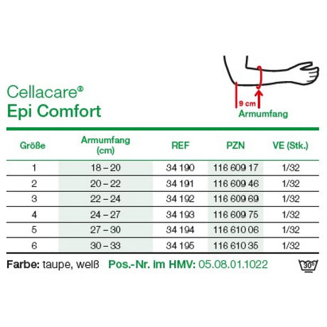 Lohmann & Rauscher Cellacare Epi Comfort Ellenbogenbandage, mit abnehmbarem Kompressionsgurt – Ansicht 12